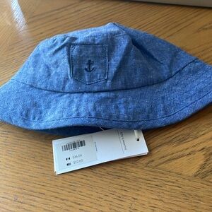 Janie and Jack Baby Anchor Bucket Hat Size 6 to 12 Months NWT
